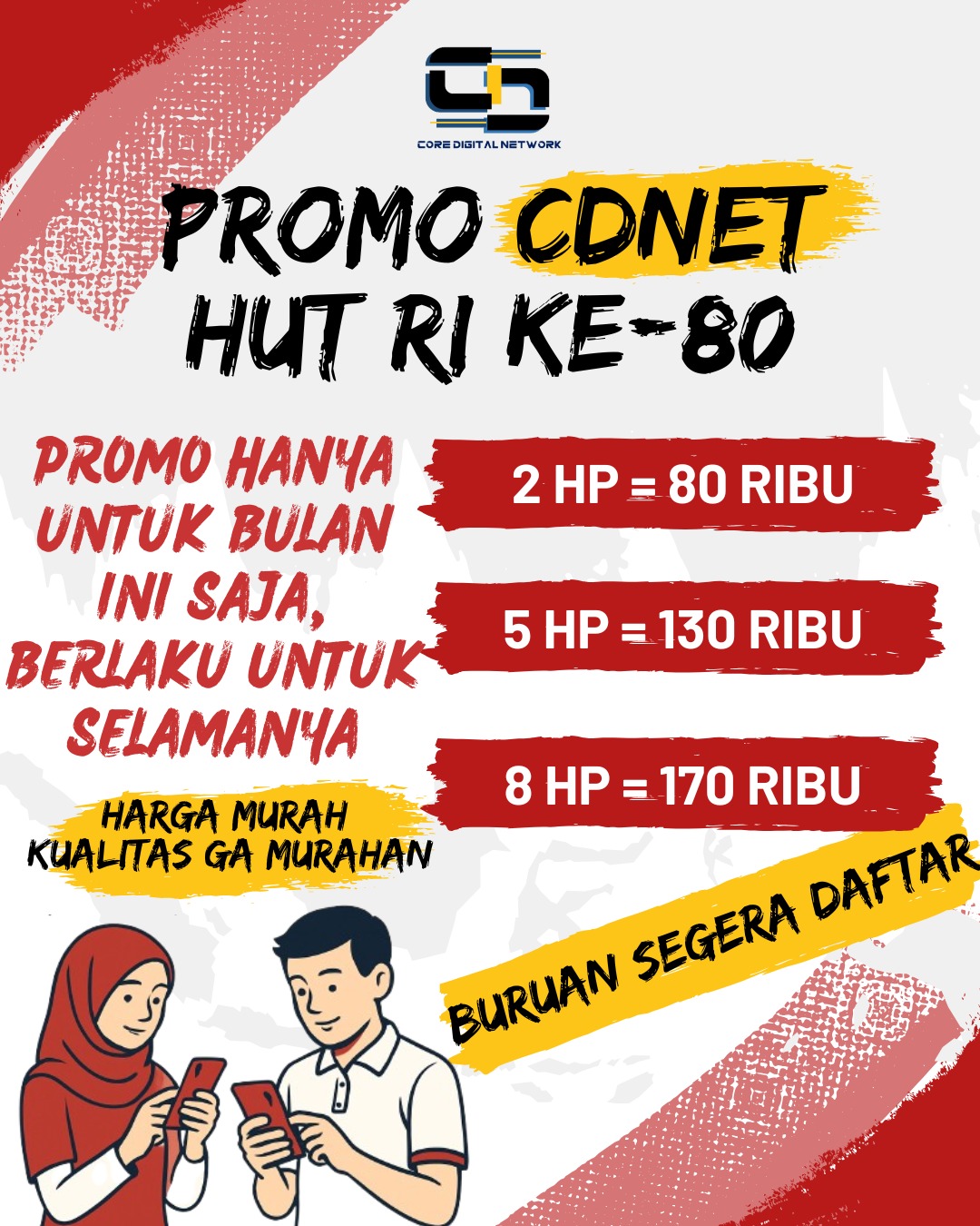 Promo HUT RI ke-80 Tahun